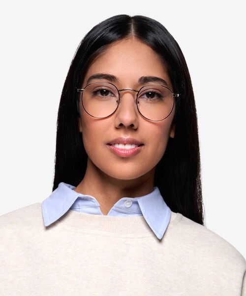 Daydream Brown Golden MetalEyeglass Frames for Women from EyeBuyDirect