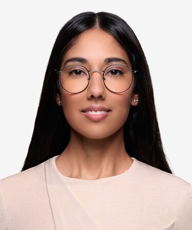 Black Silver Daydream -  Vintage Metal Eyeglasses