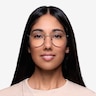 Daydream Black Silver MetalEyeglass Frames for Women from EyeBuyDirect