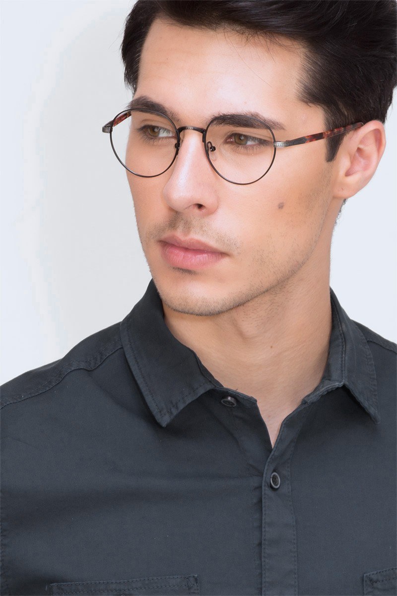 Fitzgerald Round Black And Tortoise Full Rim Eyeglasses Eyebuydirect Canada 