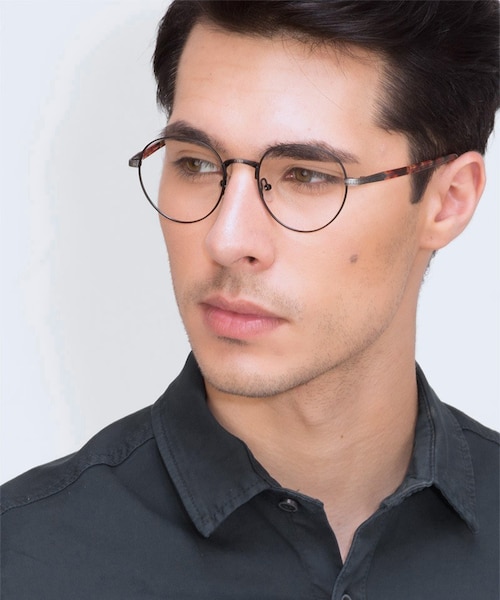 Fitzgerald Black & Tortoise MetalEyeglass Frames for Men from EyeBuyDirect