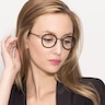 Bourgeois Black MetalEyeglass Frames for Women from EyeBuyDirect