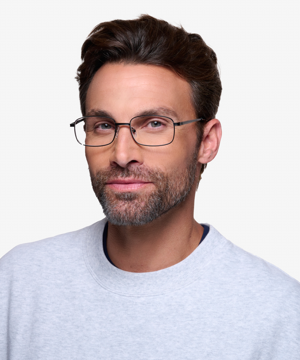 Jerauld Rectangle Black Full Rim Eyeglasses | Eyebuydirect