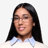 Jerauld Noir MétalMontures de lunettes de vue pour Femmes d'EyeBuyDirect