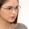 Tasker Silver MetalEyeglass Frames for Women from EyeBuyDirect