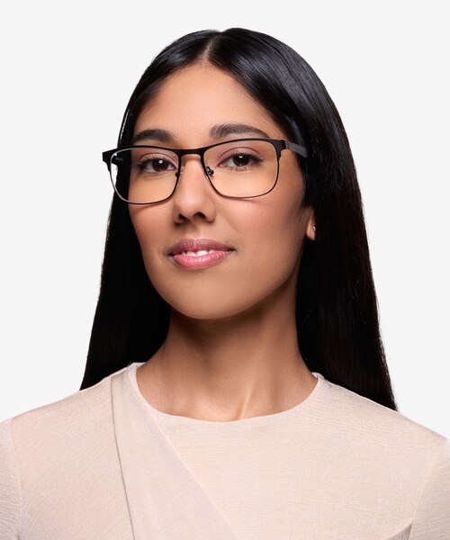Bethnal Green Noir MétalMontures de lunettes de vue pour Femmes d'EyeBuyDirect