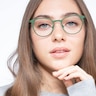 Reunion Matte Green MetalEyeglass Frames for Women from EyeBuyDirect