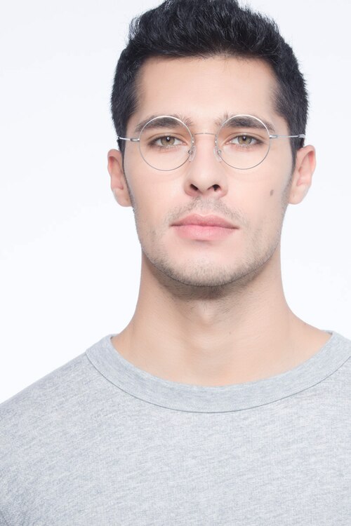 Someday Silver MetalEyeglass Frames for Men from EyeBuyDirect