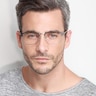 Absolute Gunmetal MetalEyeglass Frames for Men from EyeBuyDirect
