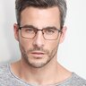 Absolute Navy MetalEyeglass Frames for Men from EyeBuyDirect