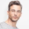 Arcadian Gunmetal MétalMontures de lunettes de vue pour Hommes d'EyeBuyDirect
