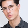 Lines Gunmetal MetalEyeglass Frames for Men from EyeBuyDirect