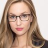 Lines Black MetalEyeglass Frames for Women from EyeBuyDirect