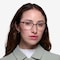 Manchester Black Silver Métal Montures de lunettes de vue pour Femmes d'EyeBuyDirect