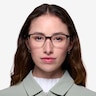 Baker Street Black Silver MetalEyeglass Frames for Women from EyeBuyDirect