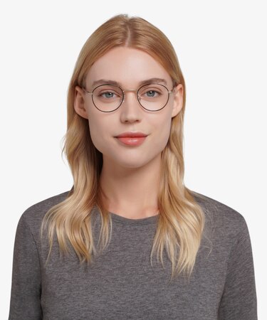 Black Golden Mingus -  Metal Eyeglasses