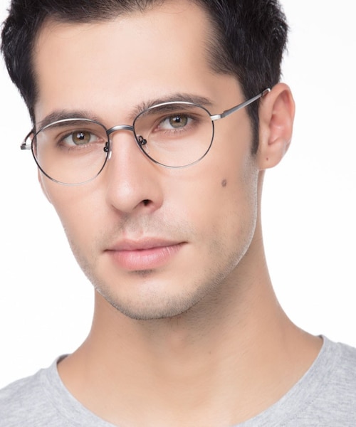 Nara Gunmetal MetalEyeglass Frames for Men from EyeBuyDirect