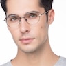 Nara Gunmetal MetalEyeglass Frames for Men from EyeBuyDirect