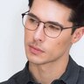 Phenomena Navy MetalEyeglass Frames for Men from EyeBuyDirect
