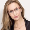 Time Red MetalEyeglass Frames for Women from EyeBuyDirect