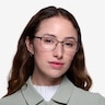 Normandy Black MetalEyeglass Frames for Women from EyeBuyDirect
