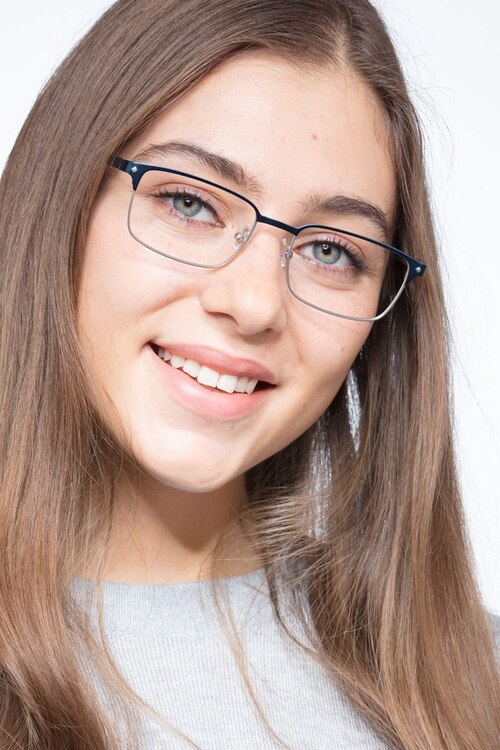 Normandy Navy MetalEyeglass Frames for Women from EyeBuyDirect