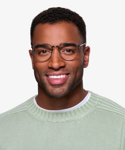 Lotus Gunmetal MetalEyeglass Frames for Men from EyeBuyDirect