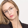 Shanghai Black MetalEyeglass Frames for Women from EyeBuyDirect