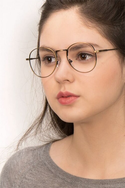 Shanghai Bronze MetalEyeglass Frames for Women from EyeBuyDirect