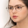 Shanghai Bronze MetalEyeglass Frames for Women from EyeBuyDirect