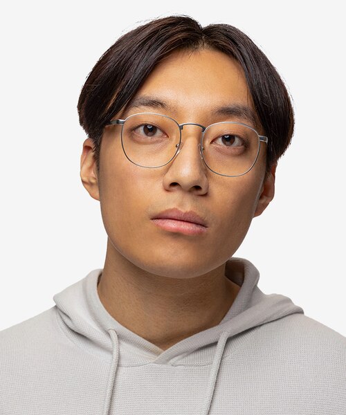 St Michel Argenté MétalMontures de lunettes de vue pour Hommes d'EyeBuyDirect