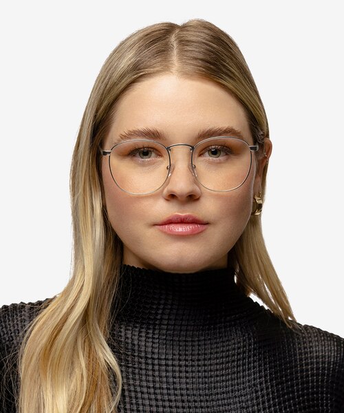 St Michel Argenté MétalMontures de lunettes de vue pour Femmes d'EyeBuyDirect