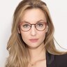 Joan Red MetalEyeglass Frames for Women from EyeBuyDirect
