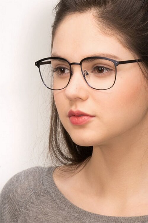 Lightbeam Noir MétalMontures de lunettes de vue pour Femmes d'EyeBuyDirect