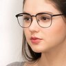 Lightbeam Noir MétalMontures de lunettes de vue pour Femmes d'EyeBuyDirect