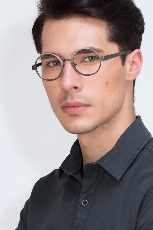 Afternoon Gunmetal MetalEyeglass Frames for Men from EyeBuyDirect