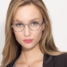 Afternoon Silver MetalEyeglass Frames for Women from EyeBuyDirect