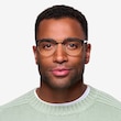 The Moon Black Golden MetalEyeglass Frames for Men from EyeBuyDirect