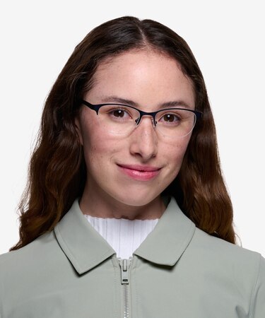 Navy Melody -  Colorful Metal Eyeglasses