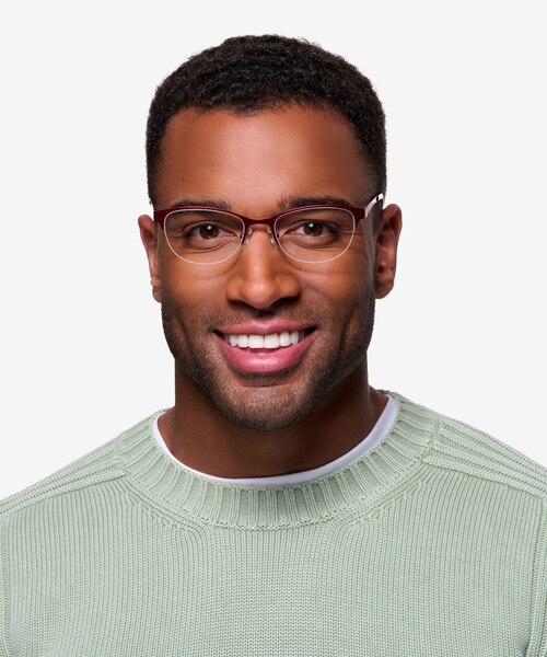 Melody Red MétalMontures de lunettes de vue pour Hommes d'EyeBuyDirect
