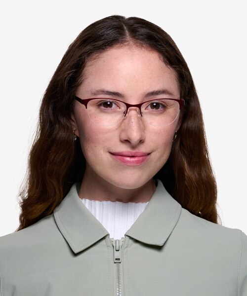 Melody Red MétalMontures de lunettes de vue pour Femmes d'EyeBuyDirect