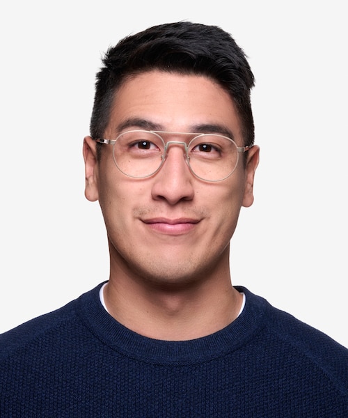 Lock Light Golden MetalEyeglass Frames for Men from EyeBuyDirect