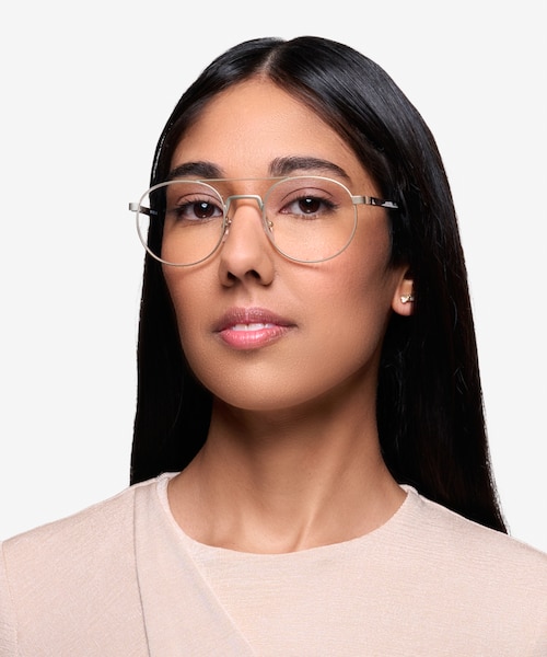 Lock Light Golden MetalEyeglass Frames for Women from EyeBuyDirect