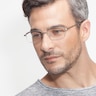 Bryce Silver MetalEyeglass Frames for Men from EyeBuyDirect