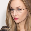 Bryce Silver MetalEyeglass Frames for Women from EyeBuyDirect