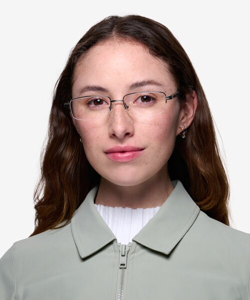 Above Gunmetal MétalMontures de lunettes de vue pour Femmes d'EyeBuyDirect
