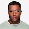 Hiro Gunmetal MétalMontures de lunettes de vue pour Hommes d'EyeBuyDirect