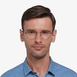 Cupertino Black MetalEyeglass Frames for Men from EyeBuyDirect