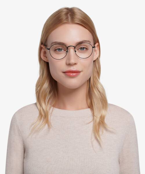 Black Cupertino -  Metal Eyeglasses