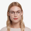 Cupertino Black MetalEyeglass Frames for Women from EyeBuyDirect